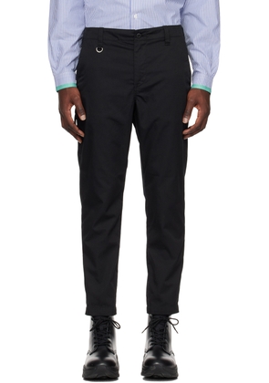 Uniform Experiment Black Side Pocket Trousers