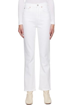AGOLDE White Stovepipe Jeans