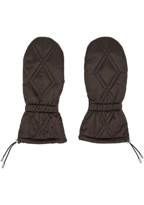 Chopova Lowena Brown Puffer Gloves