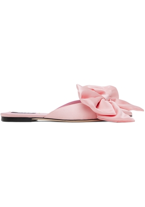 MSGM Pink Bow Sandals