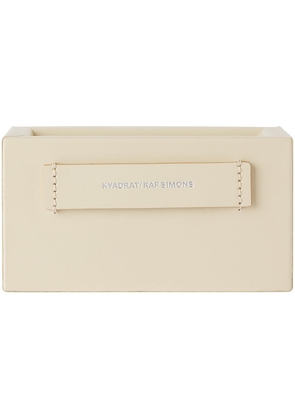 Kvadrat/Raf Simons Off-White Small Leather Accessory Box