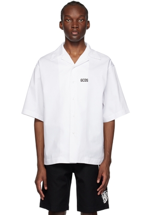 GCDS White Printed Shirt