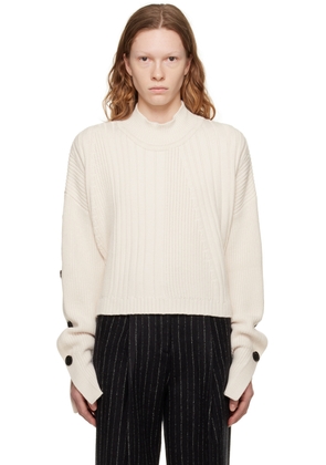 BITE Off-White Patch Sweater