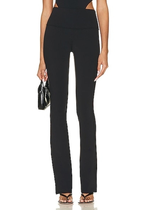 alo Airbrush High Waisted Bootcut Legging in Black - Black. Size L (also in M, S, XS).