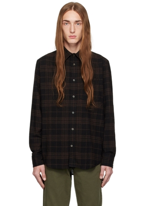NORSE PROJECTS Black & Brown Algot Shirt
