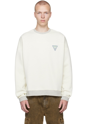 GUESS USA Off-White Relaxed Sweatshirt