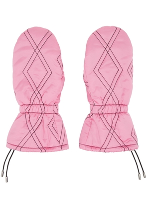 Chopova Lowena Pink Puffer Gloves