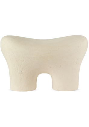 Dongwook Choi Off-White Tooth Stool