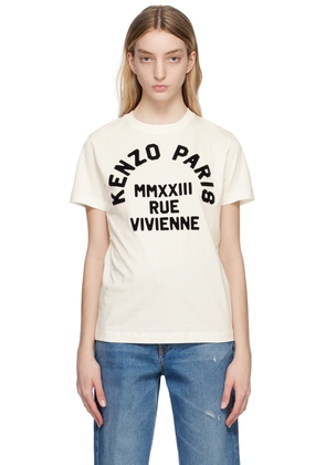 Kenzo Off-White Kenzo Paris Flocked T-Shirt