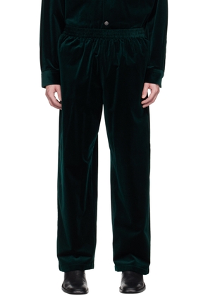 Acne Studios Green Relaxed-Fit Trousers