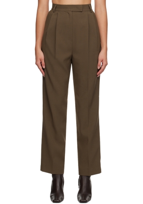 The Frankie Shop Brown Bea Trousers