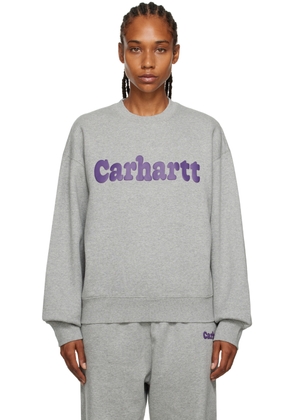 Carhartt Work In Progress Gray Bubbles Sweatshirt