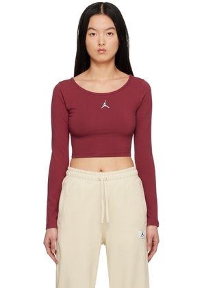Nike Jordan Burgundy Flight Long Sleeve T-Shirt