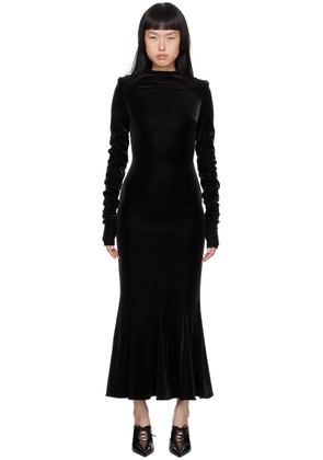 MISBHV Black Goth Midi Dress