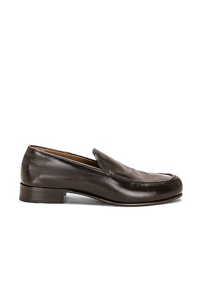 The Row Flynn Loafer in Brown - Chocolate. Size 37.5 (also in 39.5, 40, 41).