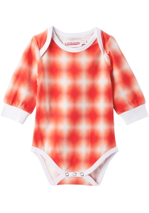 Charles Jeffrey LOVERBOY SSENSE Exclusive Baby Red & White Bodysuit