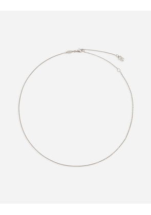 Dolce & Gabbana Belcher Chain In White Gold 18kt - Woman Necklaces White Onesize
