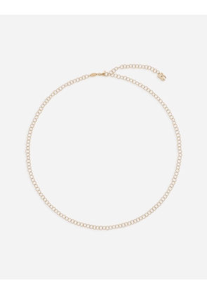 Dolce & Gabbana Twisted Wire Chain Necklace In Yellow Gold 18kt - Woman Necklaces Gold Gold Onesize