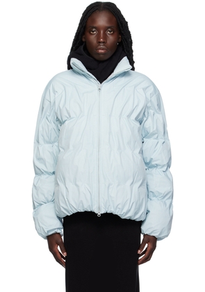 POST ARCHIVE FACTION (PAF) SSENSE Exclusive Blue 4.0+ Right Down Jacket