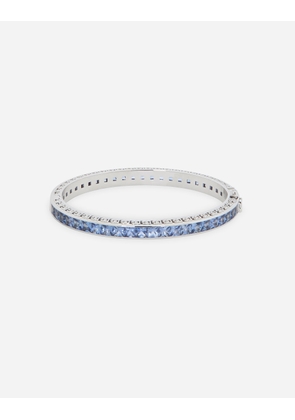 Dolce & Gabbana Anna Bracelet In White Gold 18kt With Blue Sapphires - Woman Bracelets White Gold S