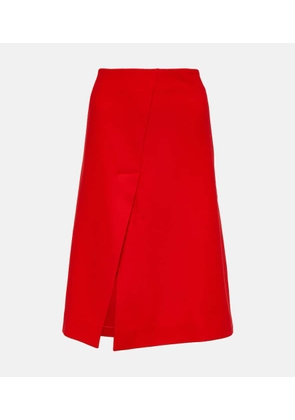 Stella McCartney Asymmetric wool skirt