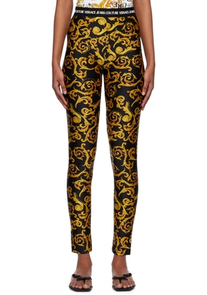 Versace Jeans Couture Black Sketch Couture Leggings