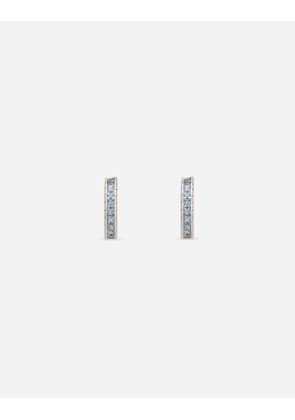 Dolce & Gabbana Anna Earrings In White Gold 18kt With Blue Sapphires - Woman Earrings White Gold Onesize