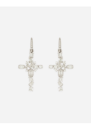 Dolce & Gabbana Easy Diamond Earrings In White Gold 18kt Diamonds - Woman Earrings White Gold Onesize