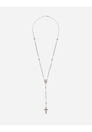 Dolce & Gabbana Tradition White Gold Rosary Necklace - Man Necklaces White Gold Onesize