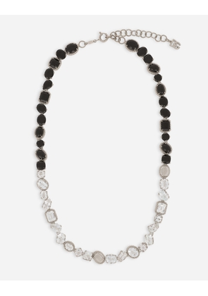 Dolce & Gabbana Anna Necklace In White Gold 18kt With Spinels And Topazes - Woman Necklaces White Acetate Onesize