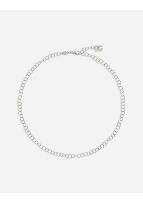 Dolce & Gabbana Twisted Wire Chain Necklace In White Gold 18kt - Woman Necklaces White Gold Onesize