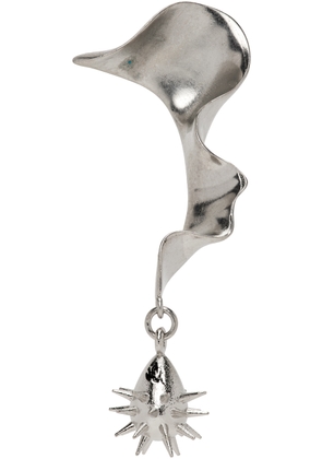 HUGO KREIT SSENSE Exclusive Silver Mini Swirl Single Earring