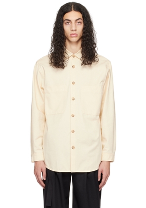 King & Tuckfield Off-White Patch Pocket Shirt