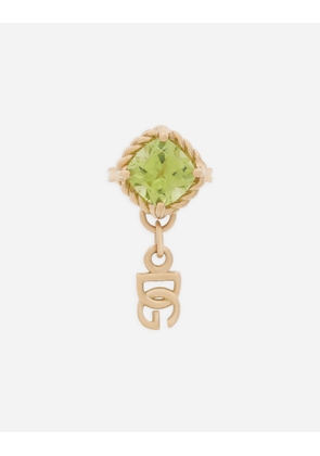 Dolce & Gabbana Anna Earring In Yellow Gold 18kt And Peridot - Woman Earrings Gold Onesize