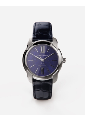 Dolce & Gabbana Dg7 Watch In Steel With Lapislazuli - Man Watches Blue Onesize