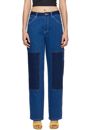 Staud Blue Painter Jeans