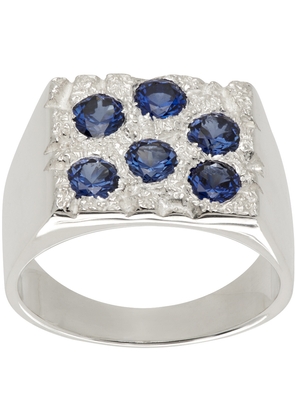 Bleue Burnham Silver 'The Rose Garden Signet' Ring