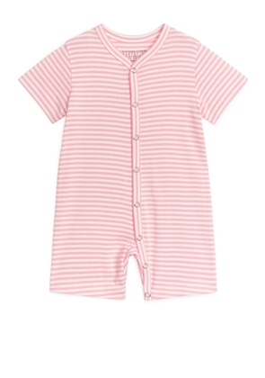 Short Sleeve All-in-One Pyjama - Pink