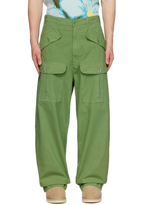 Sky High Farm Workwear Green Relaxed-Fit Cargo Pants
