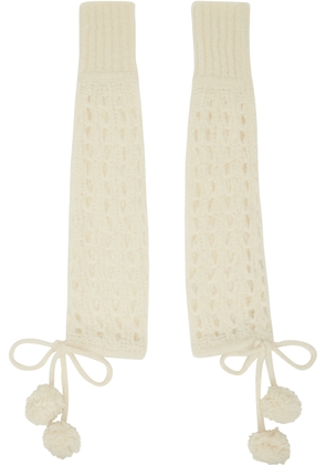 Vivienne Westwood Off-White Lacework Arm Warmers