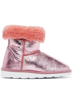M'A Kids Kids Pink Shiny Leather Boots