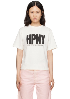 Heron Preston White 'HPNY' T-Shirt