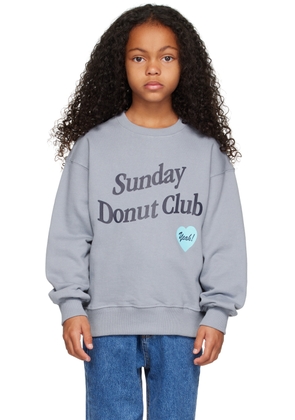 SUNDAY DONUT CLUB® Kids Blue Heart Logo Sweatshirt