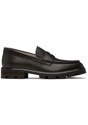Legres Brown Strap Loafers