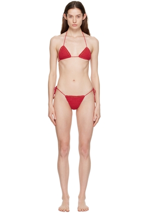 Akoia SSENSE Exclusive Red Manik Bikini