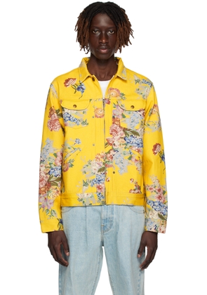 Noah Yellow Floral Denim Jacket