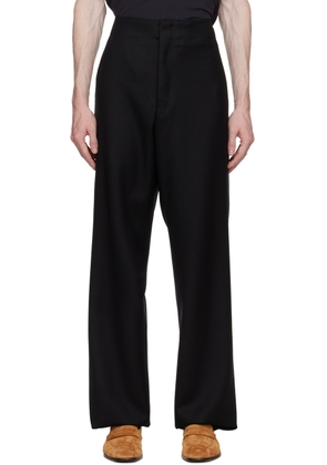 ZEGNA Black Compact Trousers