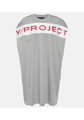 Y/Project Logo cotton jersey minidress