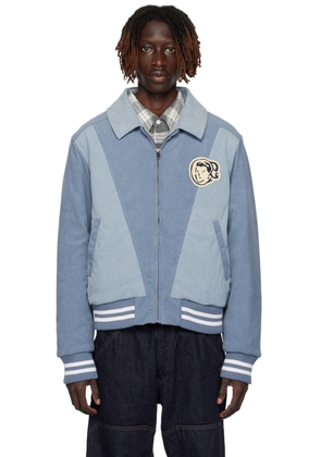 Billionaire Boys Club Blue Embroidered Bomber Jacket