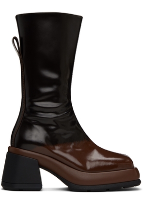 Miista Black & Brown Cassia Boots